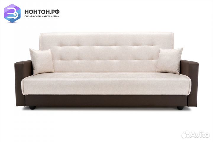 Диван книжка Лондон рогожка бежевая