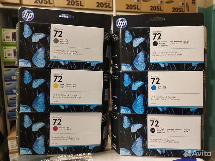 Картридж HP №72 C9370A C9371A.C9372A.C9373A.C9374A