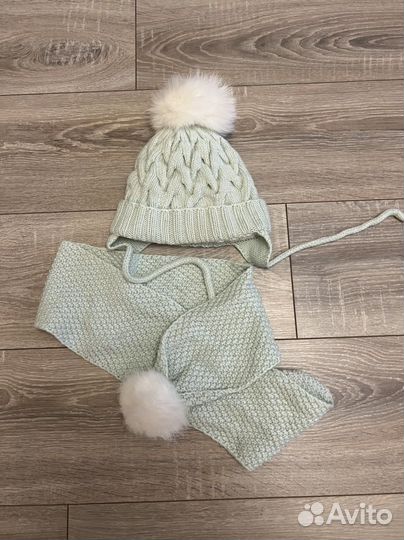 Комплект шапка, шарф