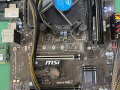 Материнская плата msi z270-A Pro в сборе