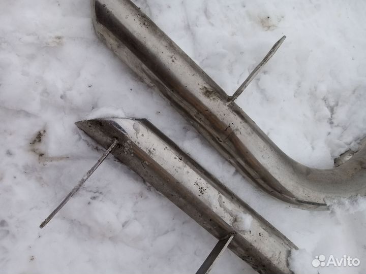 Защита заднего бампера крузак 100