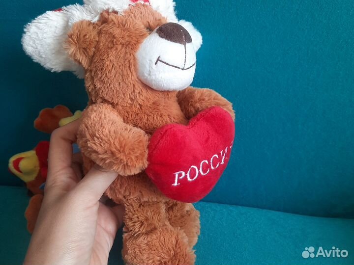 Мягкая игрушка Teddy Петушок Медведь Россия