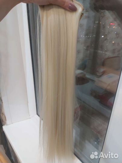 Накладные волосы на заколках