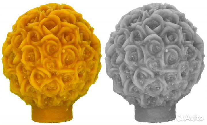 Силиконовая форма для свечей Букет 1 (0537)