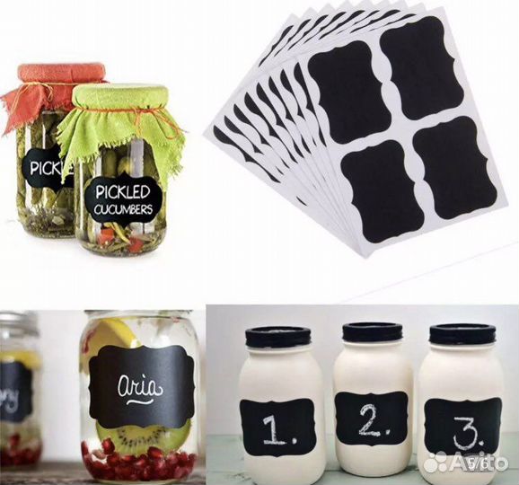 Наклейки для подписи набор канцелярия