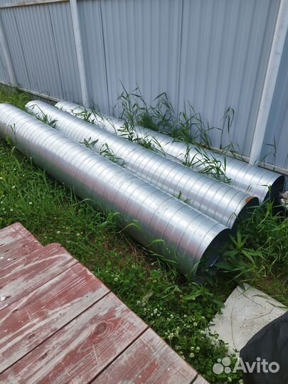 Воздуховод оцинкованный круглый диаметром 400