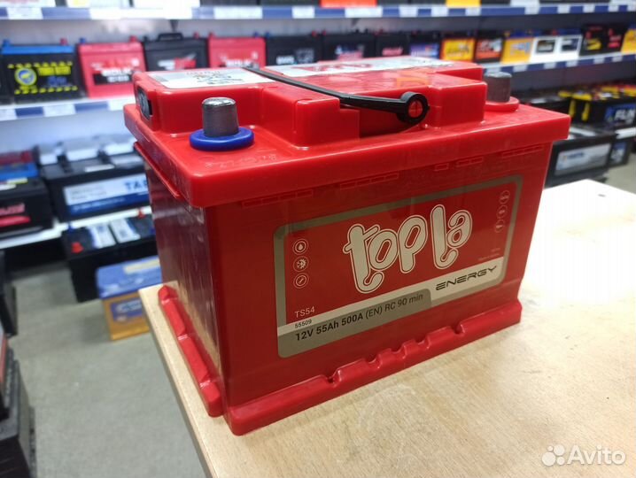 Акб 55Ач Topla низкий Ford, Opel, Chevrolet Cruze