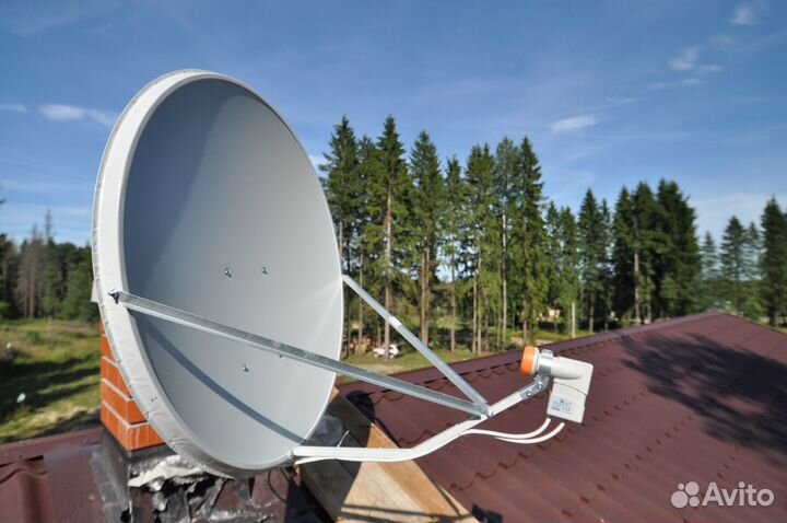 Спутниковое телевидение телекарта HD c установкой