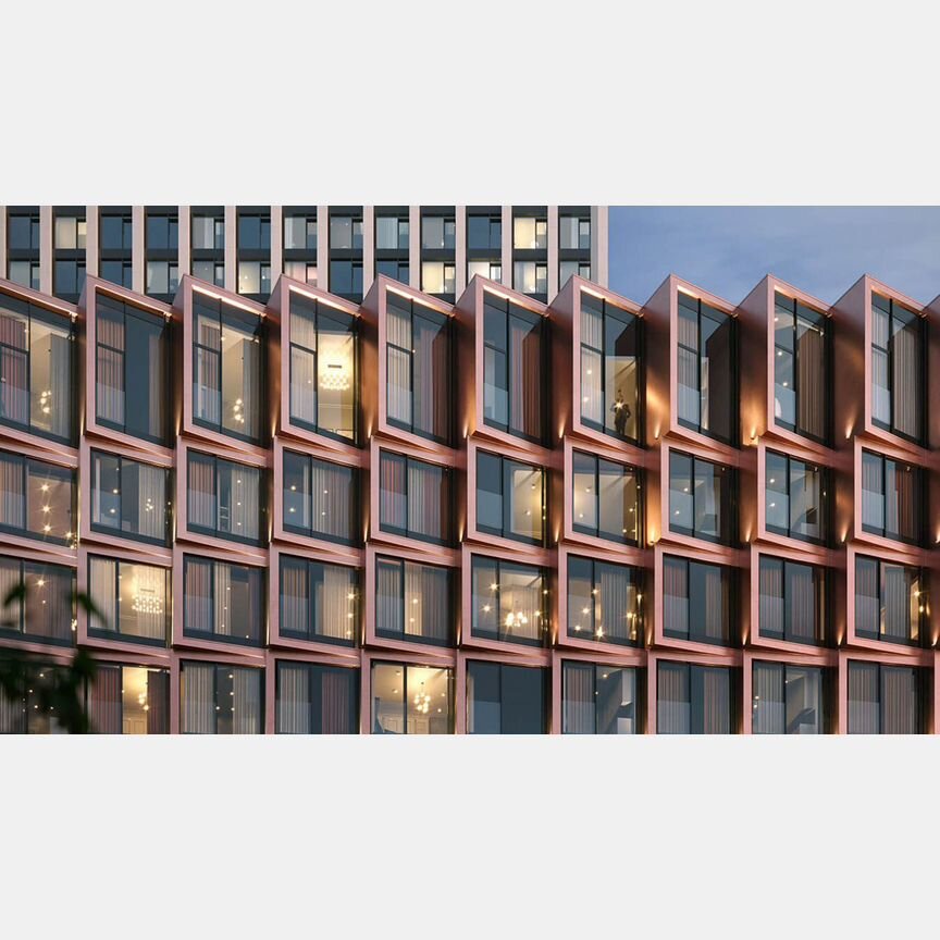 2-к. квартира, 69,3 м², 53/55 эт.