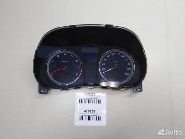 Панель приборов Hyundai Solaris 2010-2017