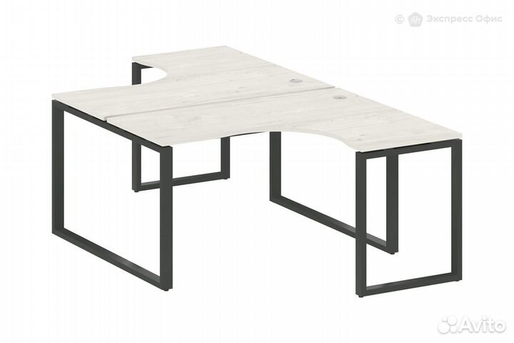 Стол-бенч двойной криволинейный Metal system style