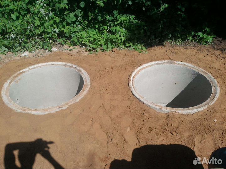 Септик из бетонных колец под ключ