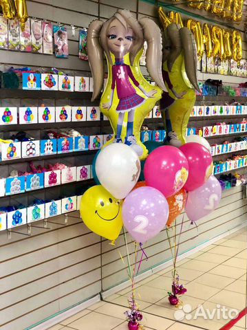 Фонтан с воздушным шаром для девочки