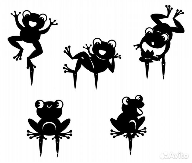 Садовые фигуры лягушки