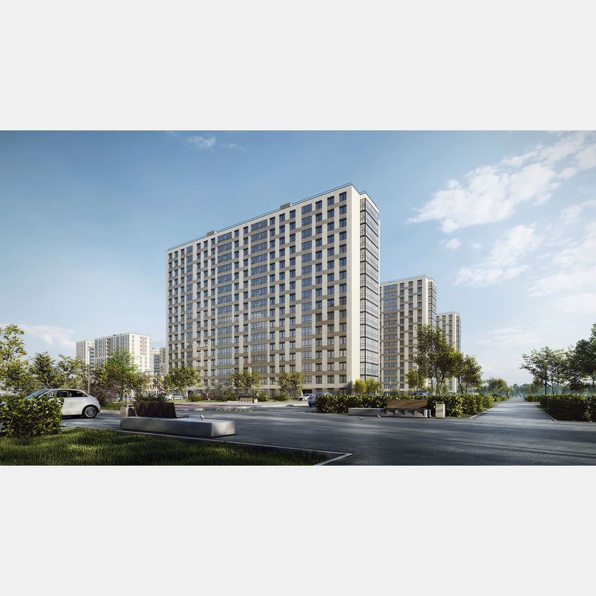 2-к. квартира, 60,4 м², 6/16 эт.