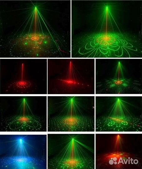 Светомузыка мини-лезерный проект Super Dj Light