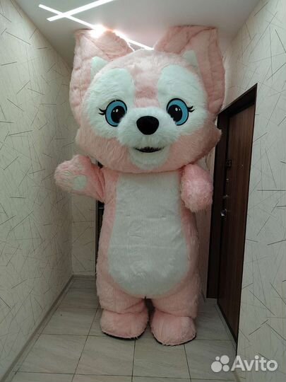 Плюшевая лисичка, ростовая кукла, костюм аниматора