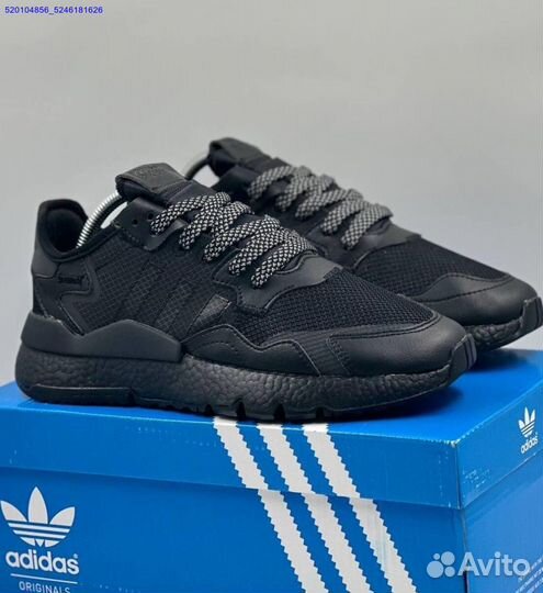 Кроссовки Adidas Nite Jogger Black (Арт.57415)