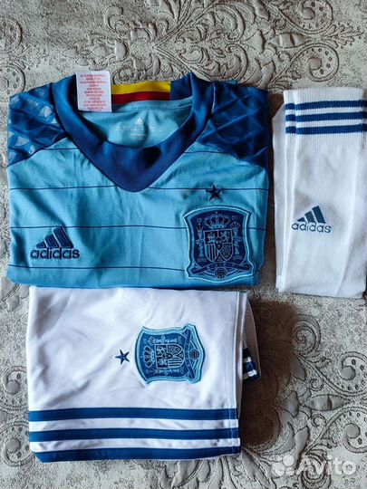 Комплект футбольной формы Adidas Spain р.164 новый
