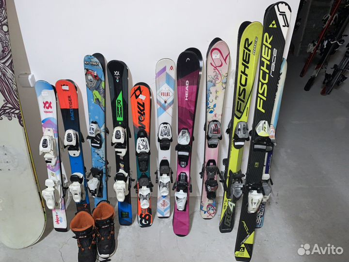 Сноуборд, горные лыжи всех размеров