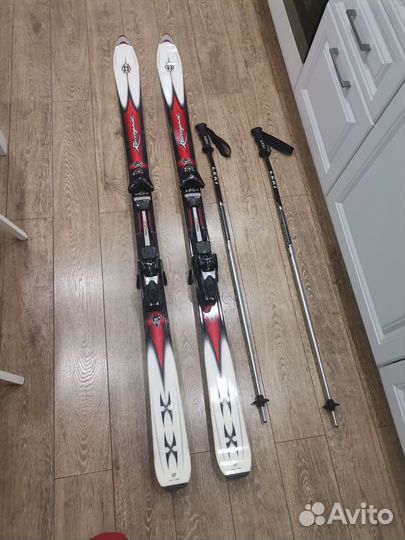 Горные лыжи rossignol с палками