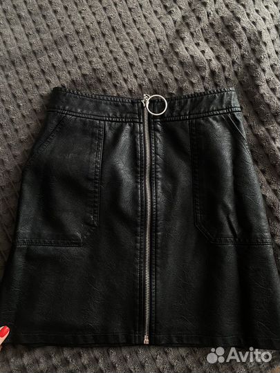 Кожаная юбка