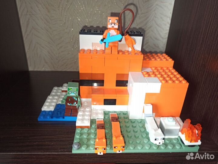 Lego minecraft деревня