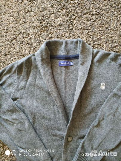 Кардиган серый 128р