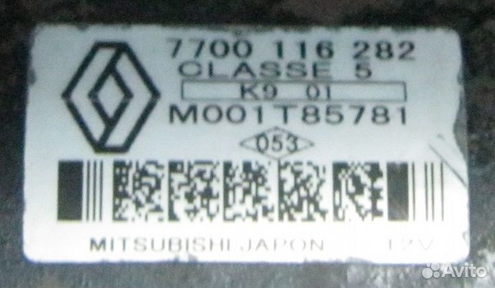 Рено стартер 1,9 DCI DTI