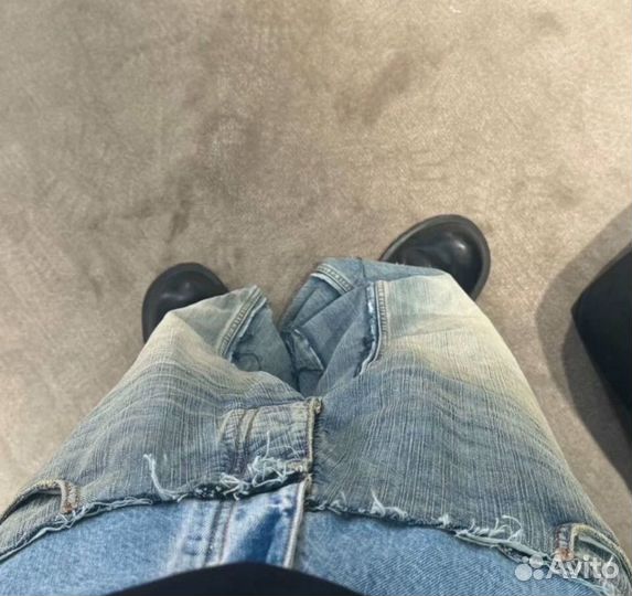 Джинсы balenciaga cut up baggy pants