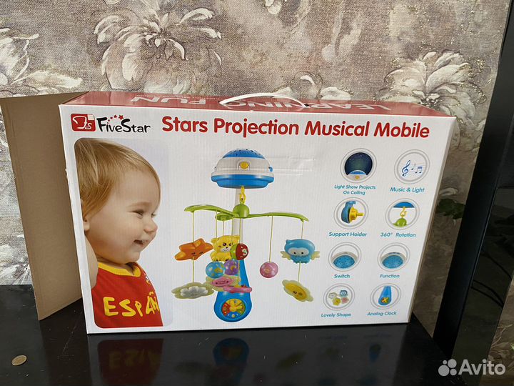 Мобиль на детскую кроватку с проектором