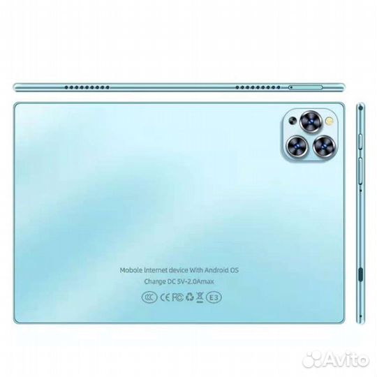 Планшет для игр и работы оператив 12гб память 512г