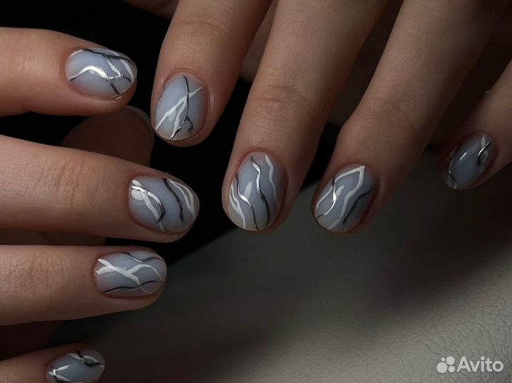 Маникюр наращивание педикюр