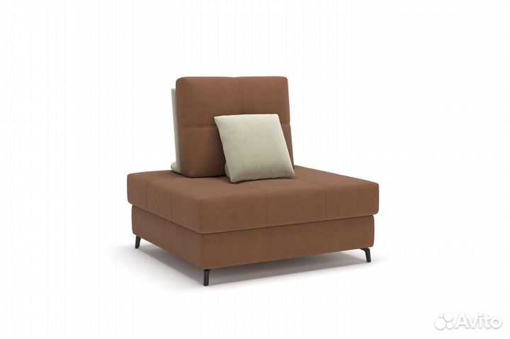 Reef кресло с ящиком замша рыжий