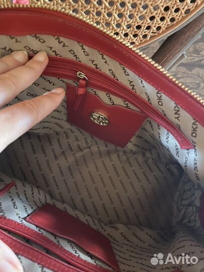 Сумка кожаная женская новая dkny