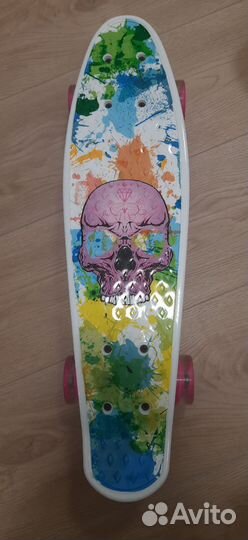 Новый penny борд круизер с горящими колесами