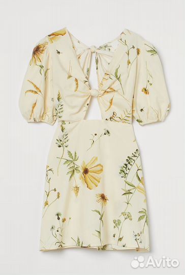 Платье H&M хлопок лён