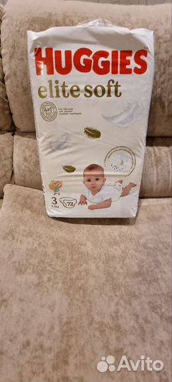 Подгузники huggies elite soft 3