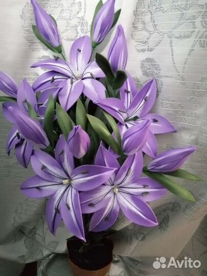 Светильник ручной работы Букет Лилий