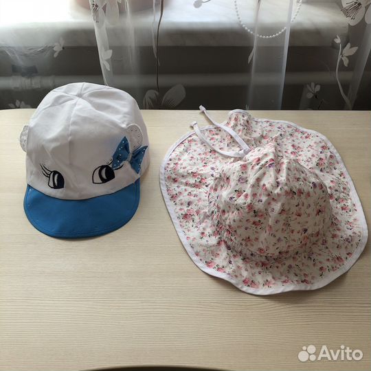 Панамки и легкие шапочки для девочки 4-6 лет