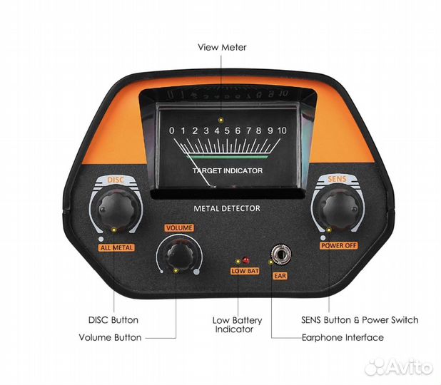 Профессиональный металлоискатель kkmoon GC-1016A