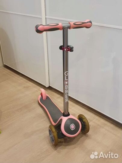 3 колёсный самокат Globber primo plus titanium