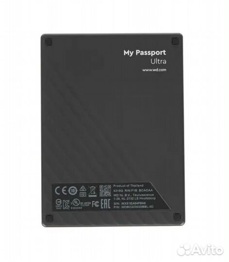 2 тб Внешний жесткий диск WD My Passport Ultra, си