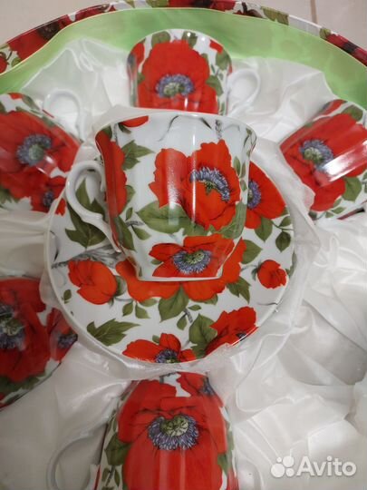 Чайный сервиз на 6-персон новый