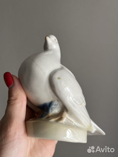 Статуэтка старая гжель голубь