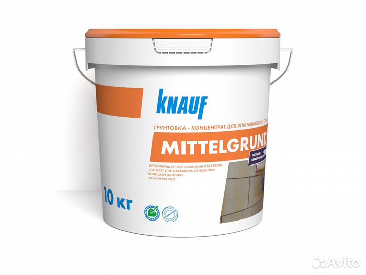 Грунтовка Knauf Кнауф Миттельгрунд 10 кг