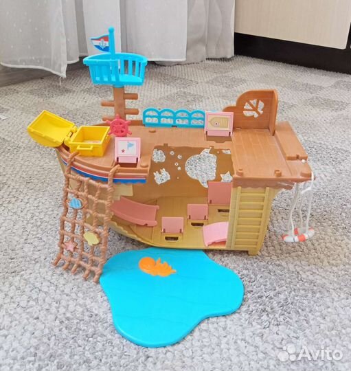 Sylvanian families дирижабль, машина, корабль