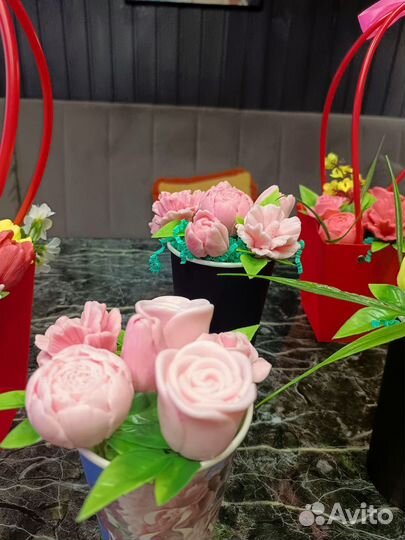 Мыло ручной работы букеты