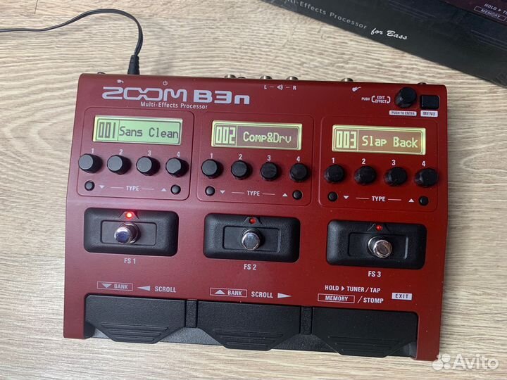 Процессор для бас гитары Zoom B3n
