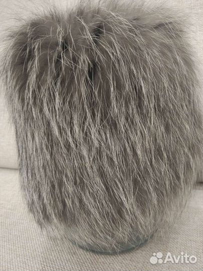 Шапка из чернобурки в хорошем состоянии